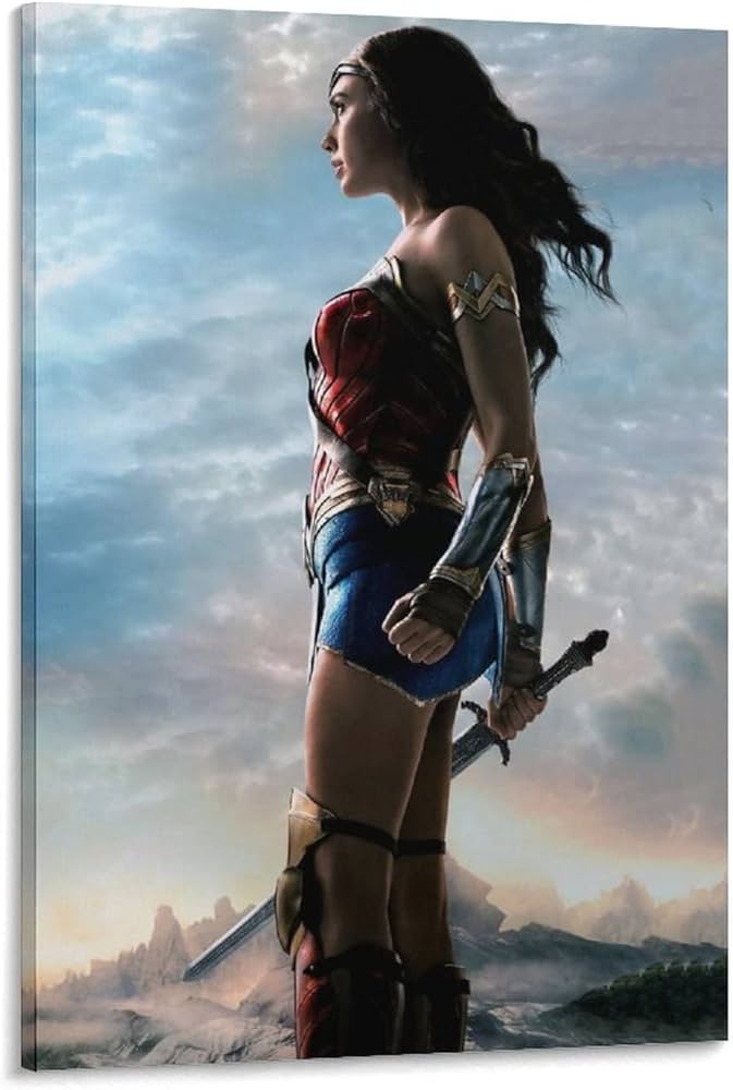 ワンダーウーマン　キャンバス地　ポスター ワンダーウーマンキャンバス地ポスター